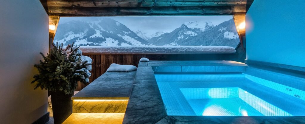 The Alpina Gstaad resort pool